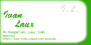 ivan laux business card